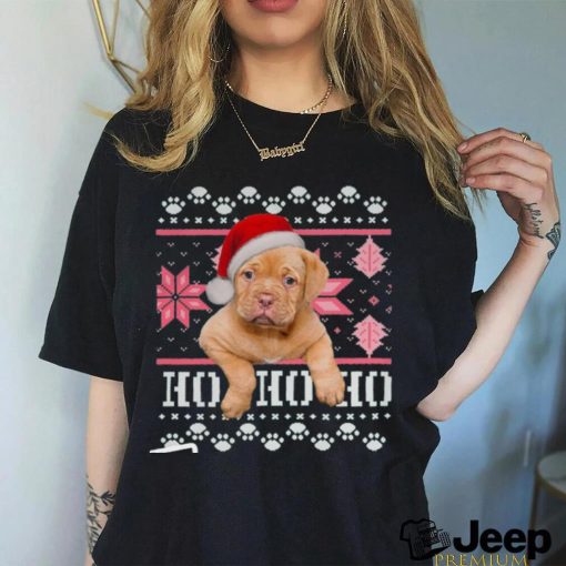 Santa Dog on Christmas shirt