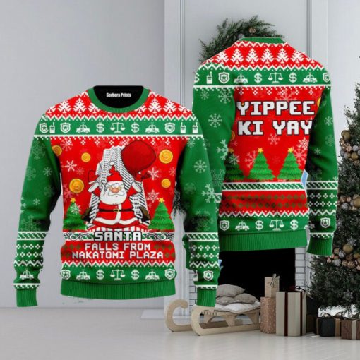 Santa Falls From Nakatomi Plaza Ugly Christmas Sweater, Gift For Christmas