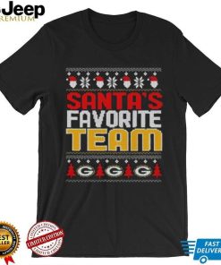 Santa Favorite Team Green Bay Packers Christmas Shirt