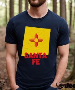 Santa Fe New Mexico Map Shaped State Flag shirt