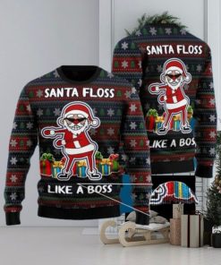 Santa Floss Like A Boss Ugly Christmas Sweater