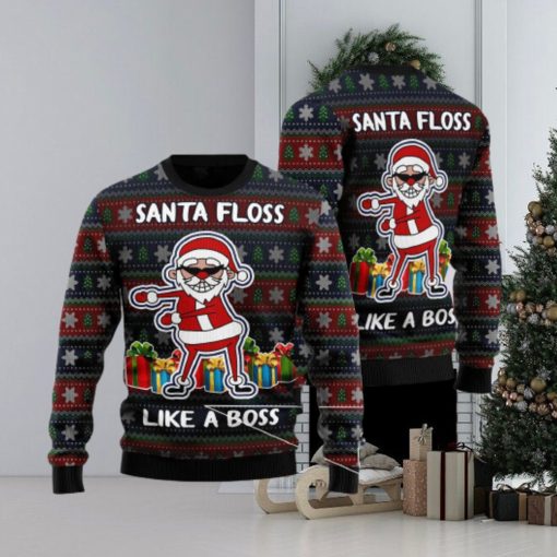 Santa Floss Special Design For Christmas Holiday Ugly Christmas Sweater Winter Clothers