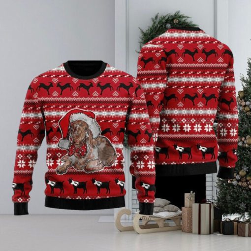 Santa Goat Ugly Christmas Sweater Funny Gift For Men And Women Family Holidays