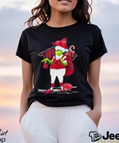 Santa Grinch Arkansas Razorbacks Gift Christmas Shirt