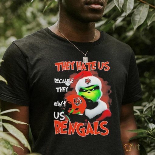 Santa Grinch Christmas They Hate Us Because Ain’t Us Cincinnati Bengals T shirt