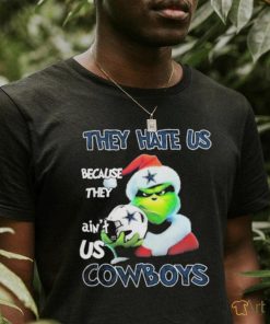 Santa Grinch Christmas They Hate Us Because Ain’t Us Dallas Cowboys T shirt