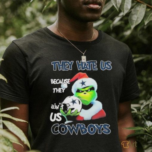 Santa Grinch Christmas They Hate Us Because Ain’t Us Dallas Cowboys T shirt