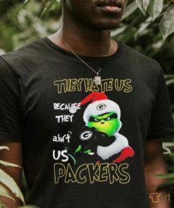 Santa Grinch Christmas They Hate Us Because Ain’t Us Green Bay Packers T shirt