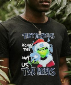 Santa Grinch Christmas They Hate Us Because Ain’t Us North Carolina Tar Heels T shirt