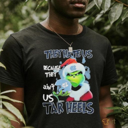 Santa Grinch Christmas They Hate Us Because Ain’t Us North Carolina Tar Heels T shirt