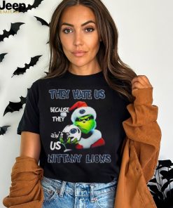 Santa Grinch Christmas They Hate Us Because Ain’t Us Penn State Nittany Lions Helmet Shirt