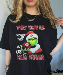 Santa Grinch Christmas They Hate Us Because Ain't Us Texas A&M Aggies T  shirt - teejeep