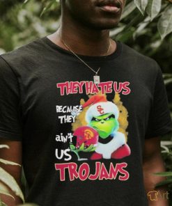 Santa Grinch Christmas They Hate Us Because Ain’t Us USC Trojans T shirt