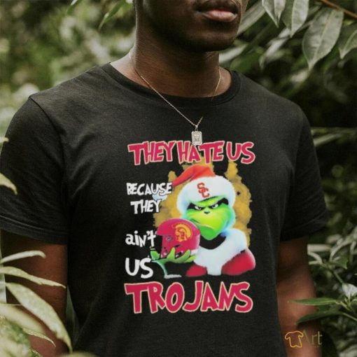 Santa Grinch Christmas They Hate Us Because Ain’t Us USC Trojans T shirt