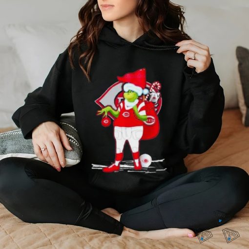 Santa Grinch Cincinnati Reds Gift Christmas Shirt