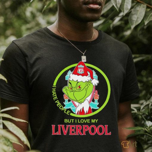 Santa Grinch I hate people but I love my Liverpool FC shirt