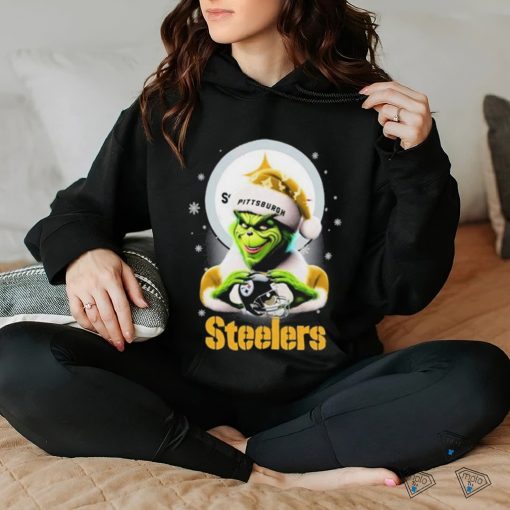 Santa Grinch Love Pittsburgh Steelers Christmas Shirt