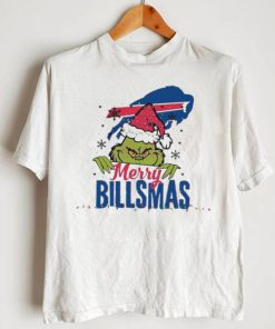 Santa Grinch Merry Billsmas Buffalo Football Logo T shirt