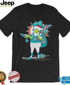 Santa Grinch Miami Dolphins Gift Christmas 2023 Shirt