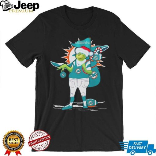 Santa Grinch Miami Dolphins Gift Christmas 2023 Shirt