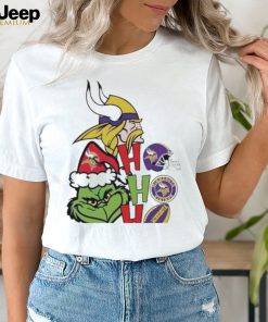 Santa Grinch Minnesota Vikings Hohoho Christmas T Shirt