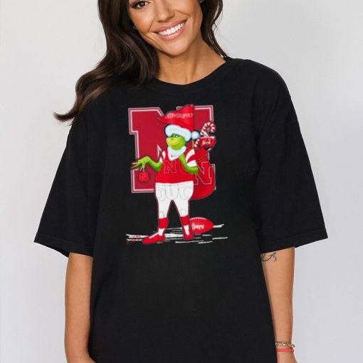 Santa Grinch Nebraska Cornhuskers Gift Christmas Tshirt