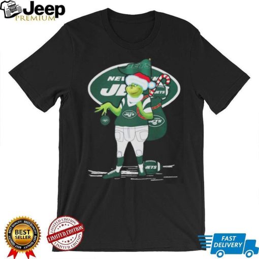 Santa Grinch New York Jets Gift Christmas 2023 Shirt