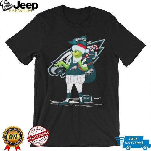 Santa Grinch Philadelphia Eagles Gift Christmas 2023 Shirt