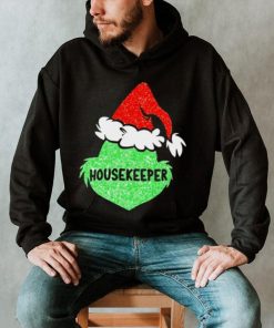 Santa Grinch Silhouette Housekeeper Christmas Shirt