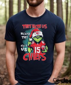 Santa Grinch They Hate Us Because Ain’t Us Kansas City Chiefs Christmas Shirt