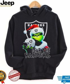 Santa Grinch fear the Las Vegas Raiders NFL shirt