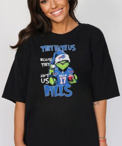 Santa Grinch they hate us because they ain’t us Buffalo Bills christmas shirt