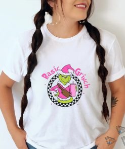 Santa Hat Basic Grinch Pink Merry Christmas 2023 Shirt