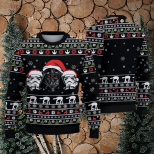 Santa Hat Darth Vader Star Wars Ugly Christmas Sweater