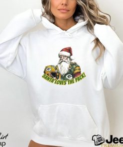 Santa Hat Santa Loves the Pack Merry Christmas 2023 Shirt