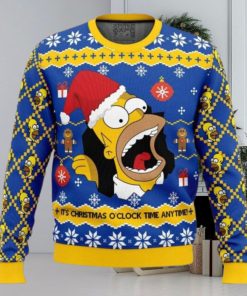 Santa Homer The Simpsons Ugly Christmas Sweater