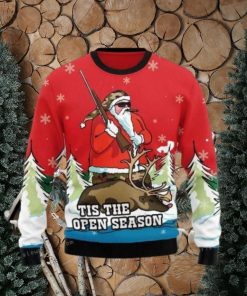 Santa Hunting Ugly Sweater