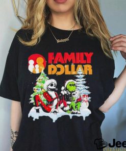 Santa Jack Skellington and Grinch Family Dollar is this jolly enough Merry Christmas 2023 shirt