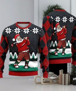 Santa Love Golf Ugly Christmas Sweater Funny Gift For Men And Women Family Holidays