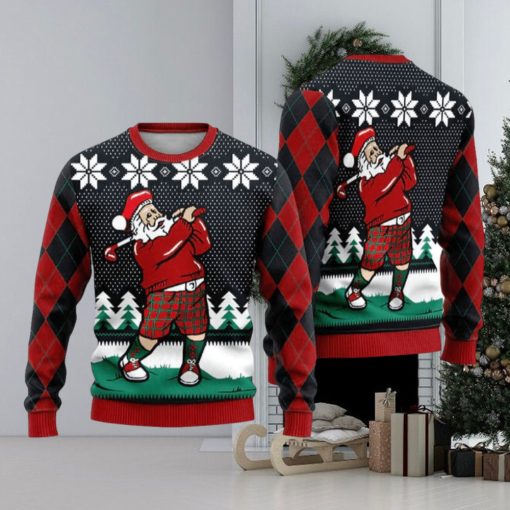 Santa Love Golf Ugly Christmas Sweater Funny Gift For Men And Women Family Holidays