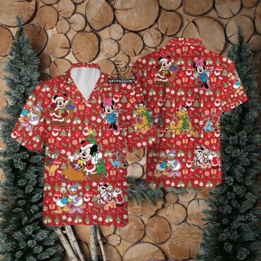 Santa Mickey Hawaiian Shirt
