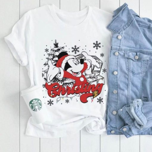 Santa Mickey Shirt, Mickey Mouse Christmas Shirts