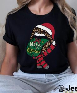 Santa Rolling Stone leopard Merry Christmas 2023 Shirt