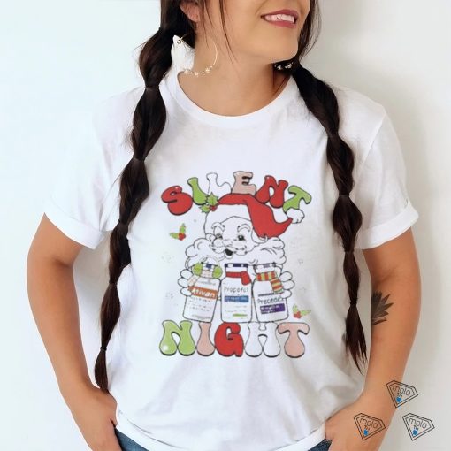 Santa Silent Night Christmas Shirt