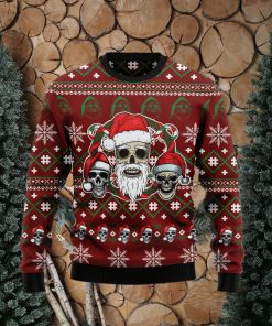 Santa Skull Jolly Ugly Christmas Sweater Gift Men Women