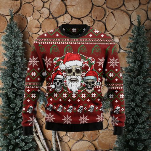 Santa Skull Jolly Ugly Christmas Sweater Gift Men Women