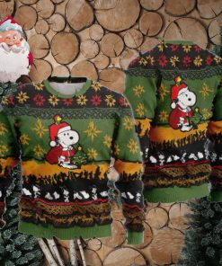 Santa Snoopy Christmas AOP Sweater