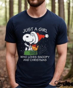 Santa Snoopy Just A Girl Who Loves Snoopy And Christmas Shirt