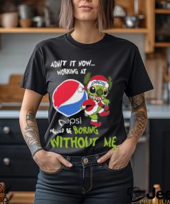 Santa Stitch Admit It Now Working At Pepsi Would Be Boring Without Me Christmas Shirt