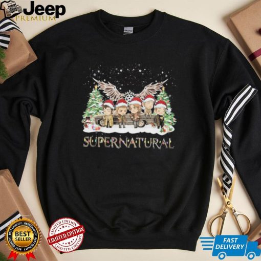 Santa Supernatural Light Snow Christmas Shirt